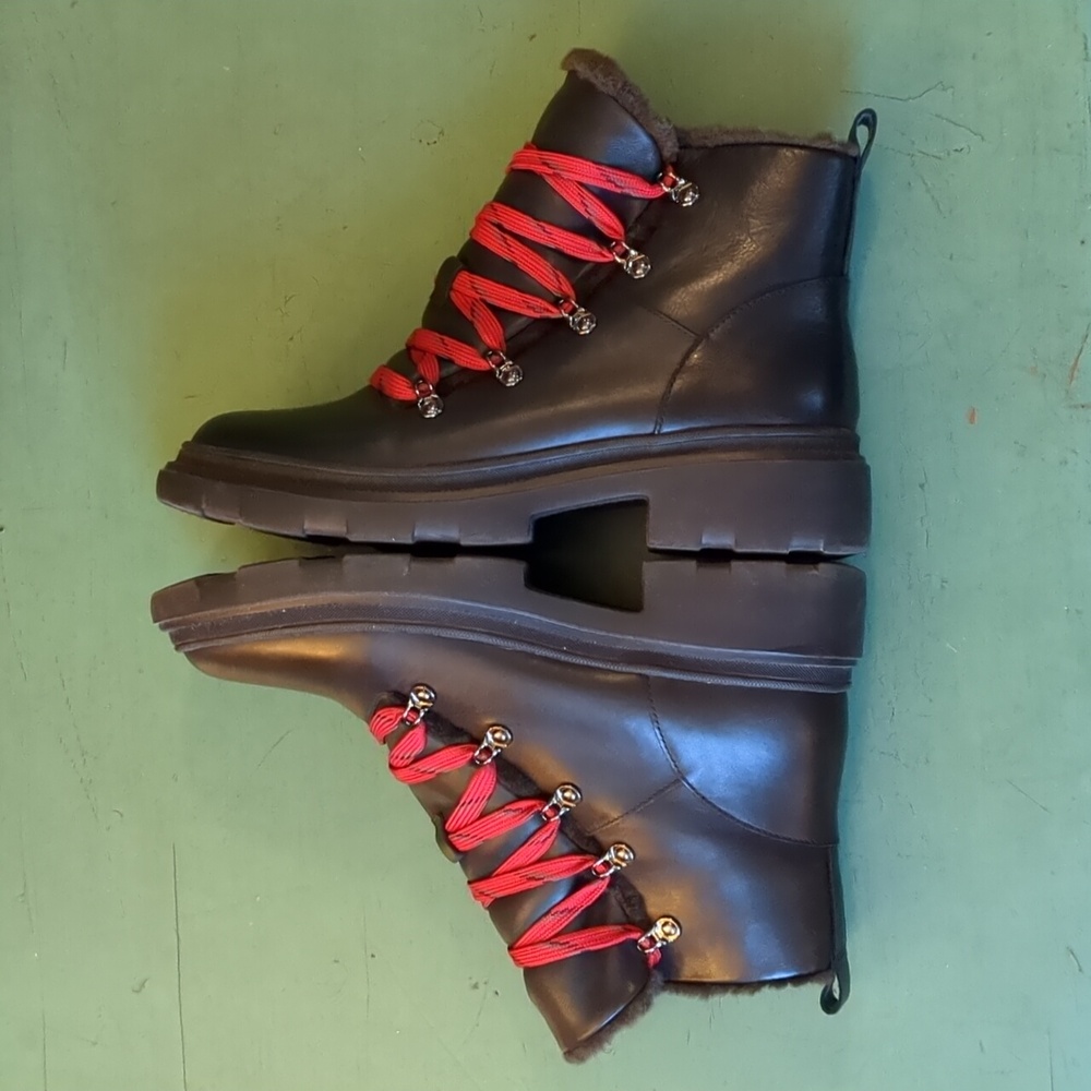 Naturalizer Julian Waterproof Boot Black Leather Upper - Picture 9 of 12